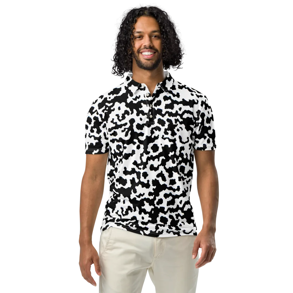 Blackwater Hide on Men's Slim Fit Polo Shirt — Front
