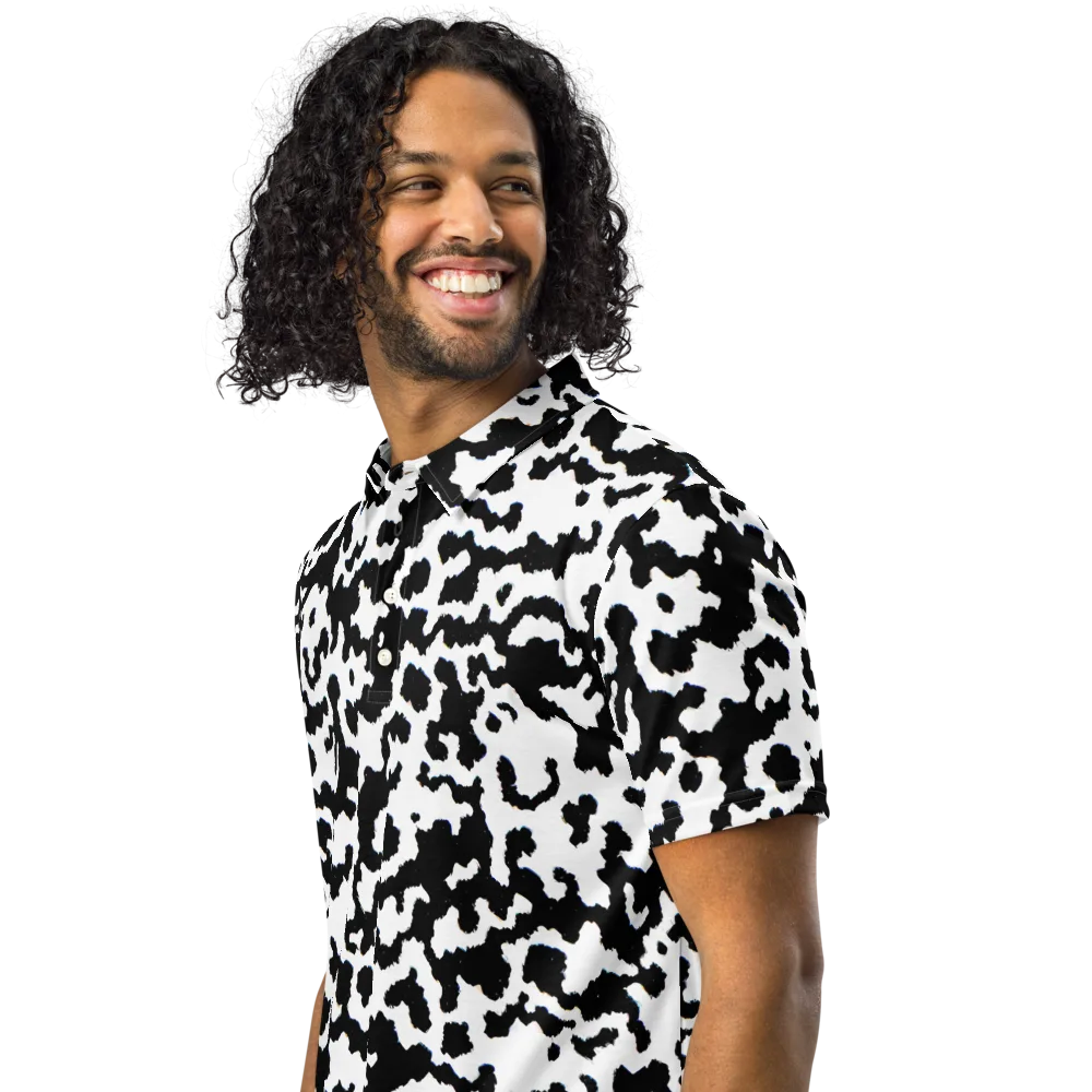 Blackwater Hide on Men's Slim Fit Polo Shirt — Left Front
