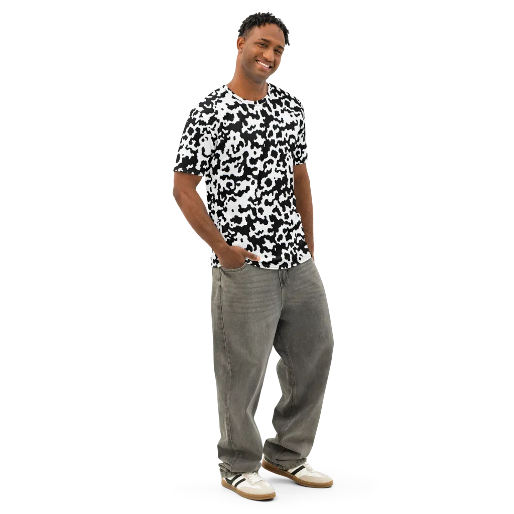 Blackwater Hide on Men's Cotton Crew Neck T-Shirt — Right Front