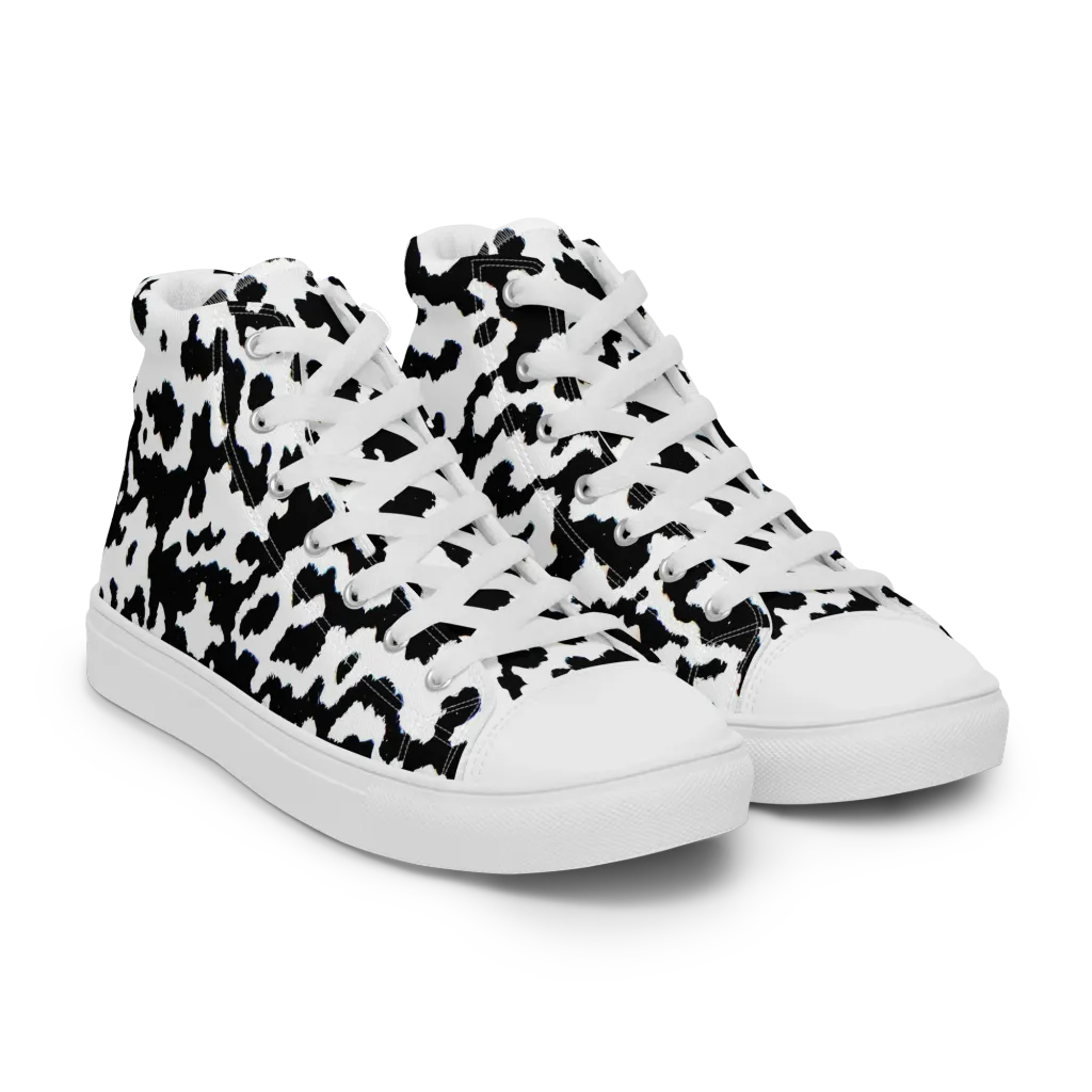 Blackwater Hide on Men's High Top Canvas Shoes — Right Front
