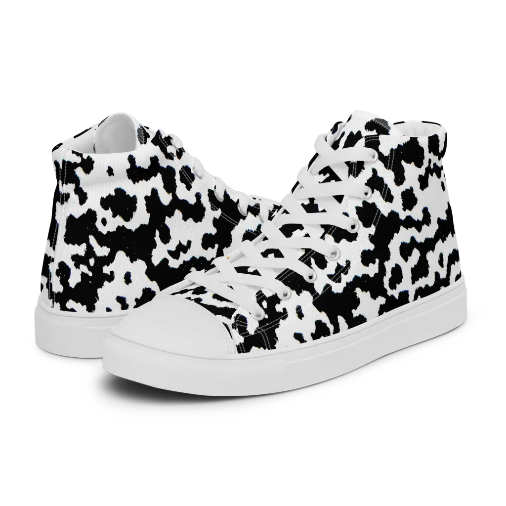 Blackwater Hide on Men's High Top Canvas Shoes — Left