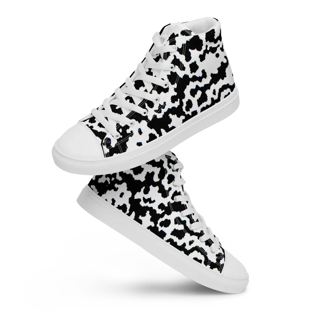 Blackwater Hide on Men's High Top Canvas Shoes — Front