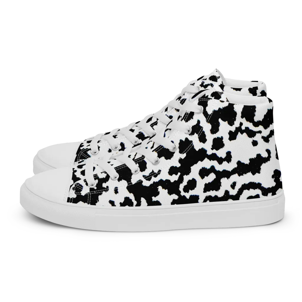 Blackwater Hide on Women's High Top Canvas Shoes — Left