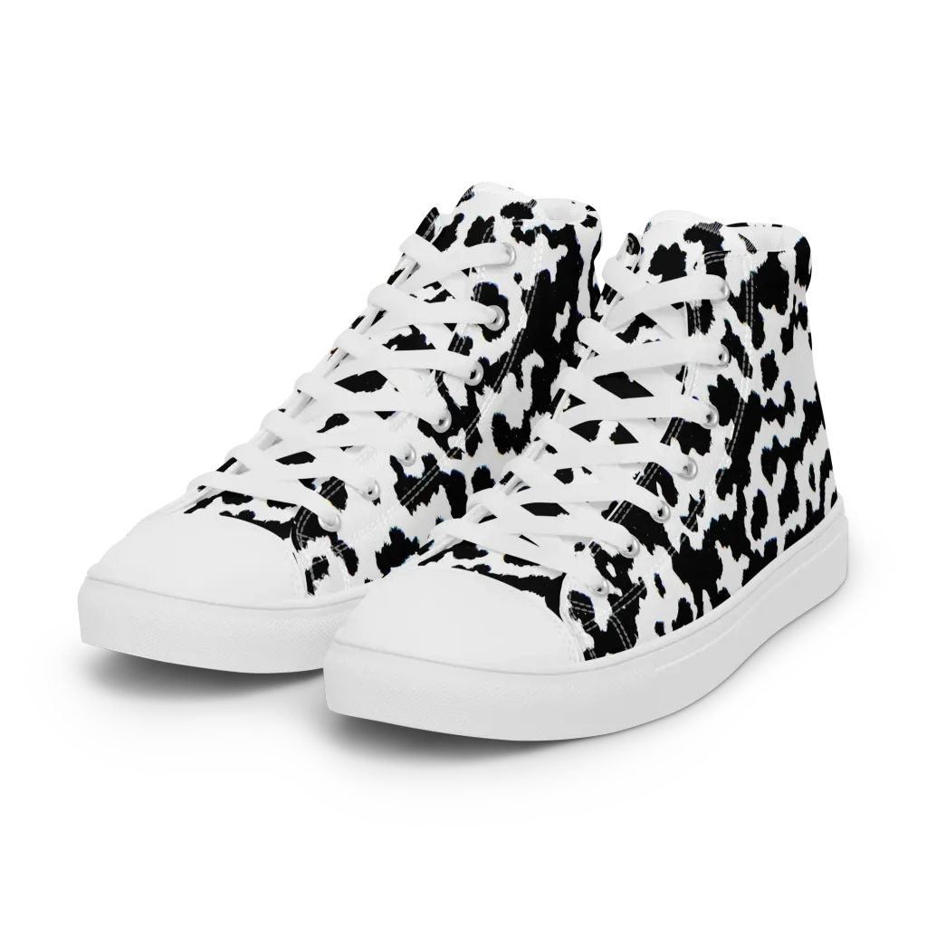 Blackwater Hide on Women's High Top Canvas Shoes — Left Front
