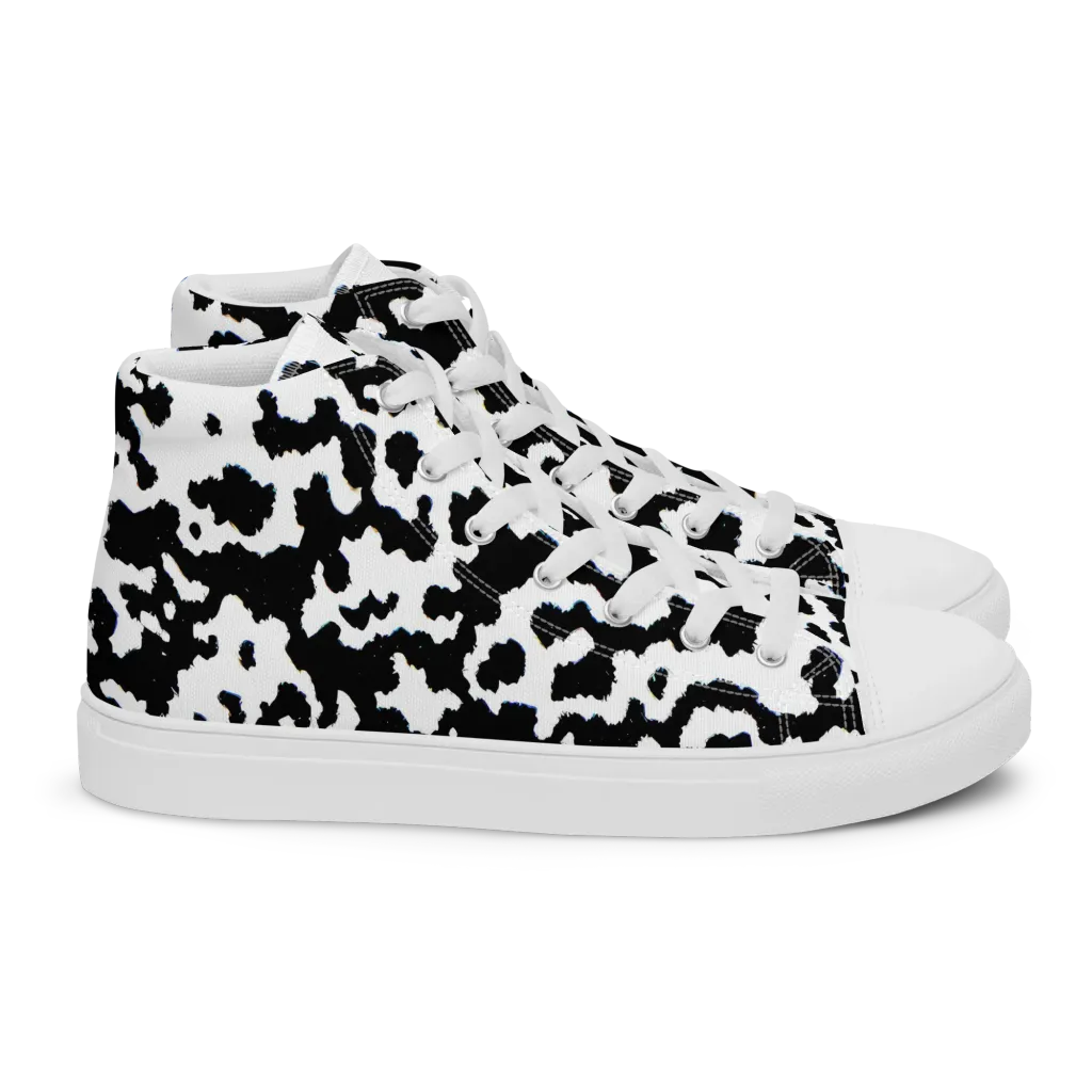 Blackwater Hide on Women's High Top Canvas Shoes — Right
