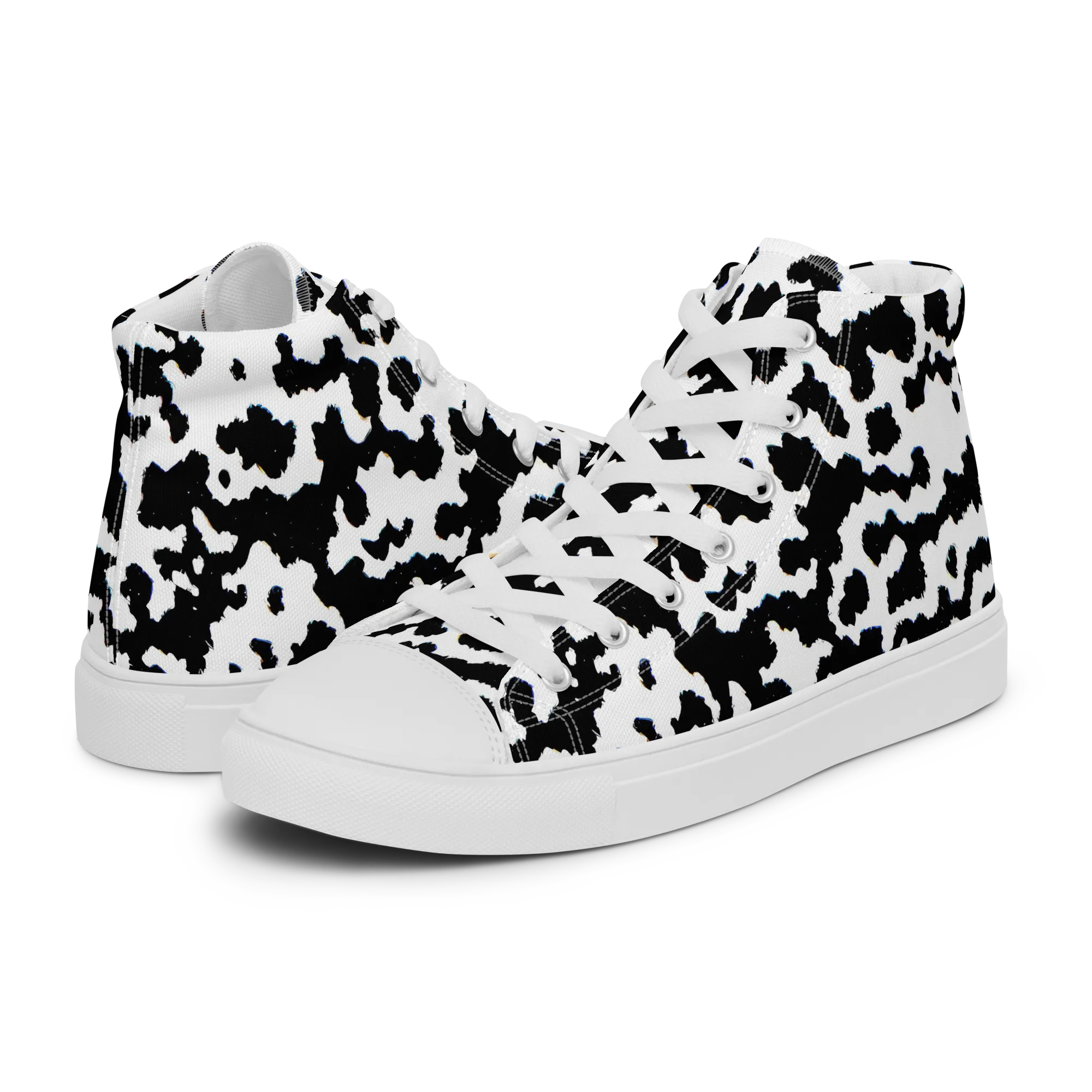 Blackwater Hide on Women's High Top Canvas Shoes — Left