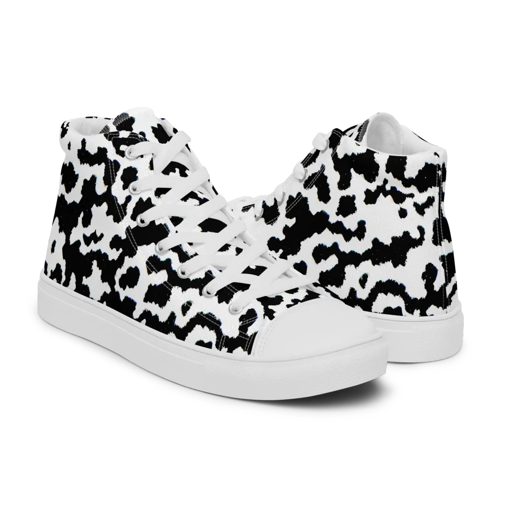 Blackwater Hide on Women's High Top Canvas Shoes — Right