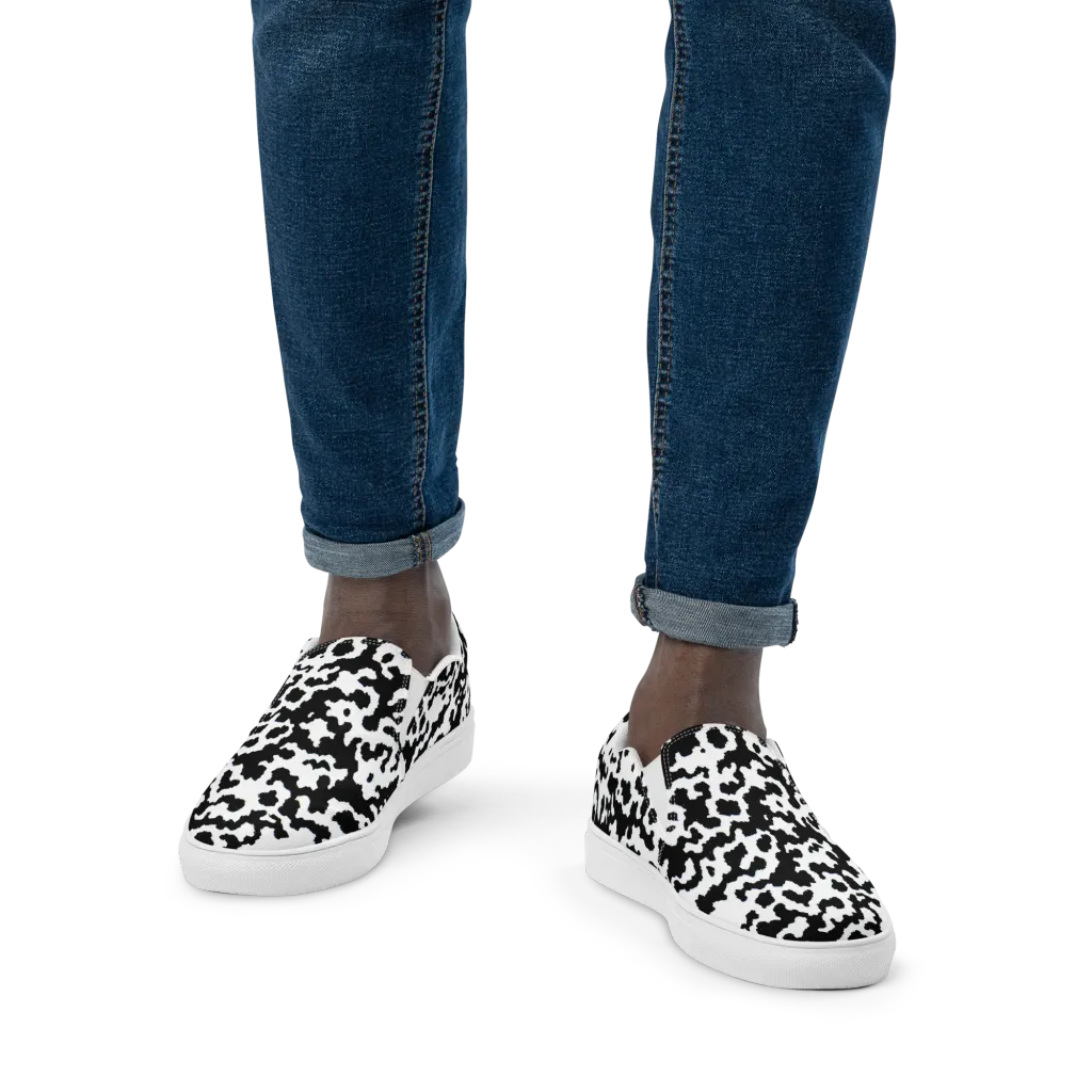 Blackwater Hide on Men's Slip-On Canvas Shoes — Front