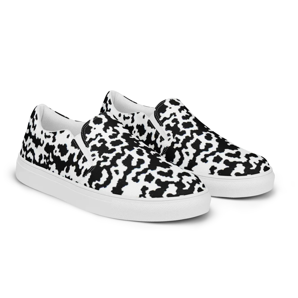 Blackwater Hide on Women's Slip-On Canvas Shoes — Right Front
