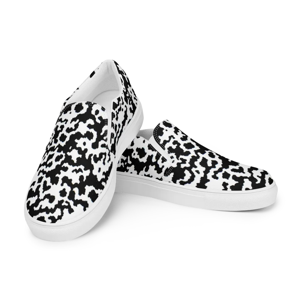 Blackwater Hide on Women's Slip-On Canvas Shoes — Left Front