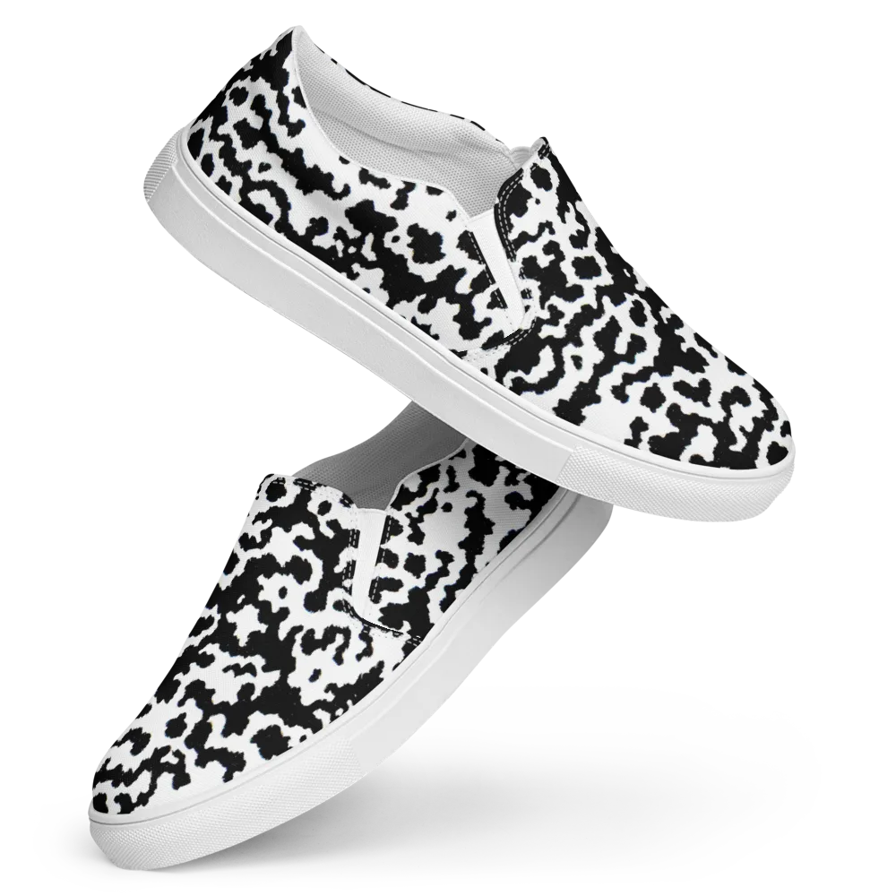 Blackwater Hide on Women's Slip-On Canvas Shoes — Front