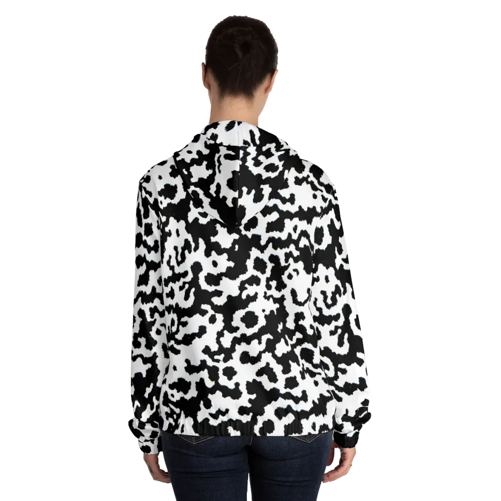 Blackwater Hide on Women's Full-Zip Hoodie — Back On Person