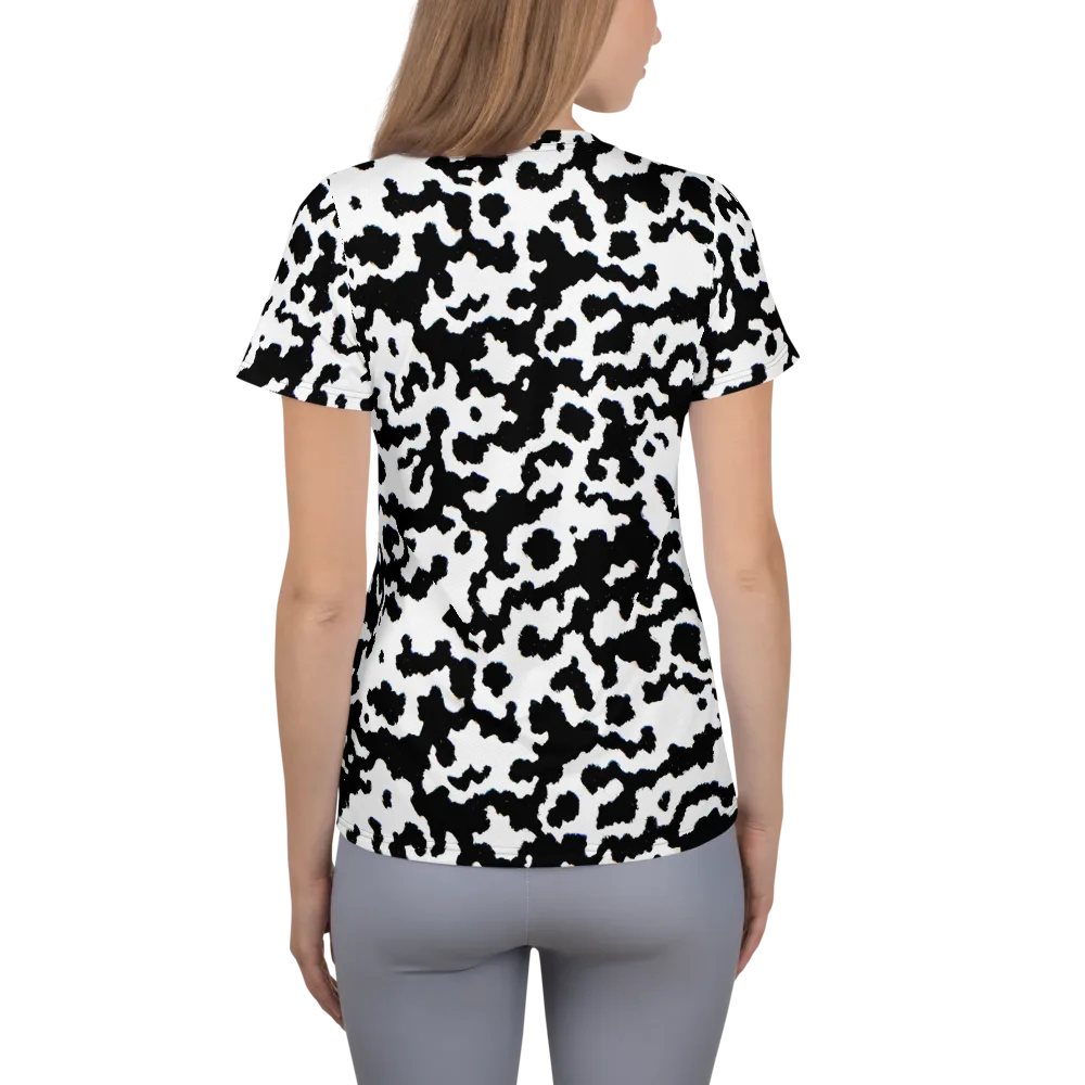 Blackwater Hide on Women's Athletic T-Shirt — Back