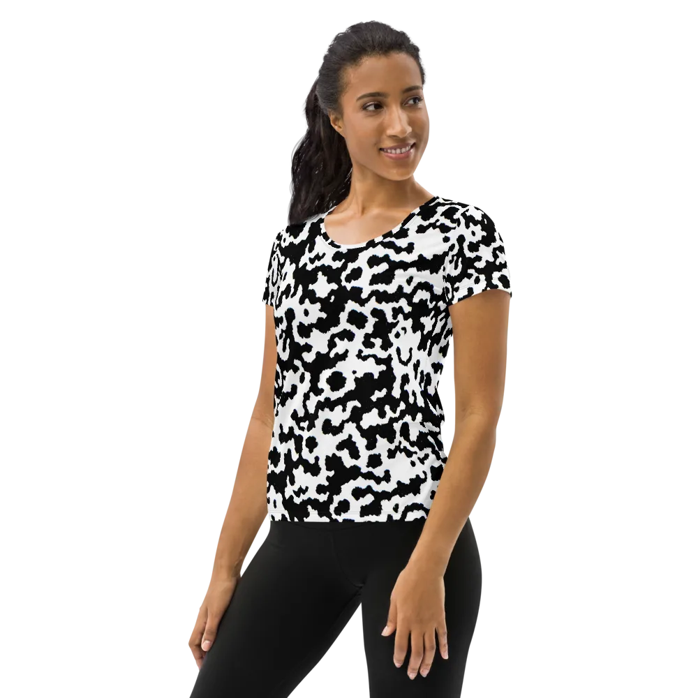 Blackwater Hide on Women's Athletic T-Shirt — Left