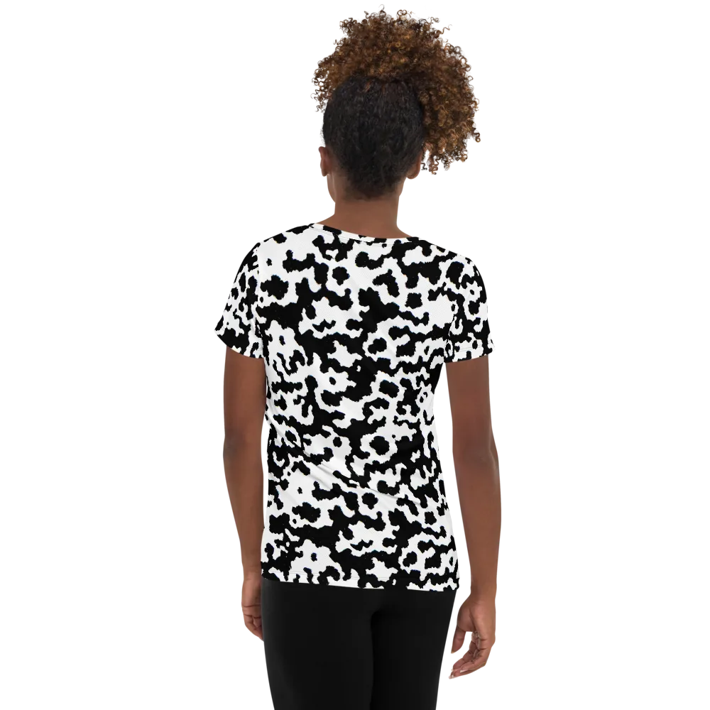 Blackwater Hide on Women's Athletic T-Shirt — Back