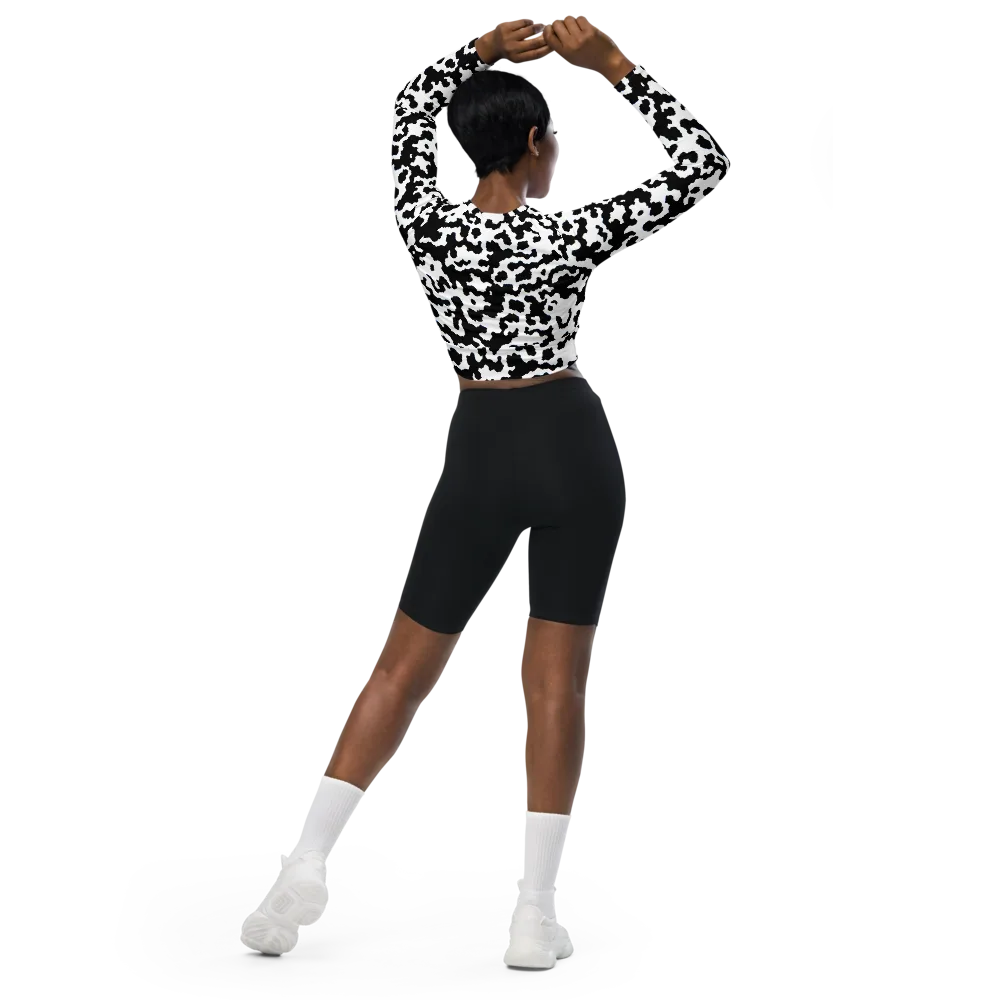 Blackwater Hide on Long Sleeve Crop Top — Back