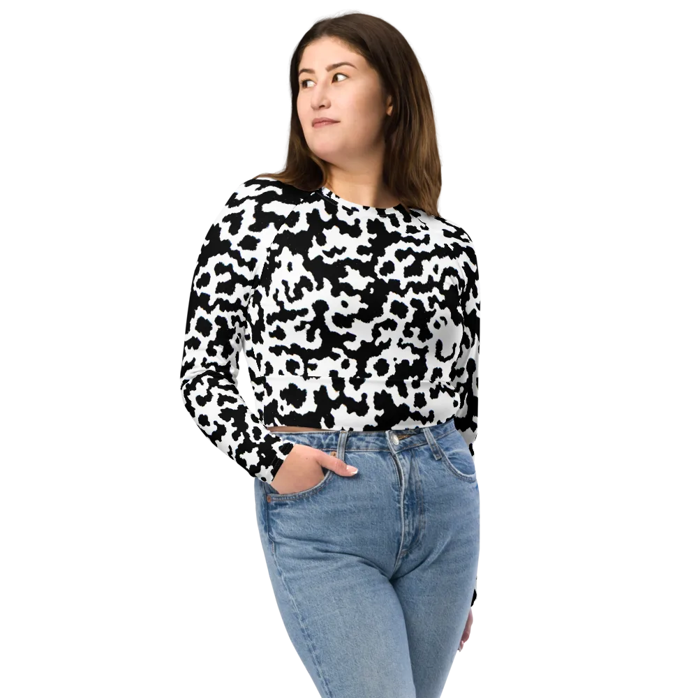 Blackwater Hide on Long Sleeve Crop Top — Front