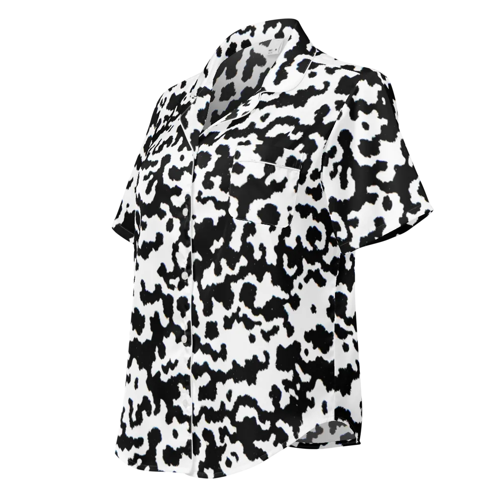 Blackwater Hide on Women's Short Sleeve Pajama Top — Left Front