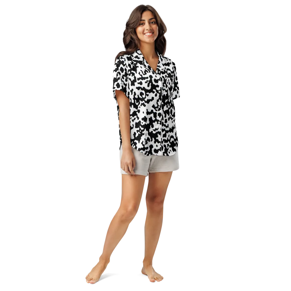 Blackwater Hide on Women's Short Sleeve Pajama Top — Front