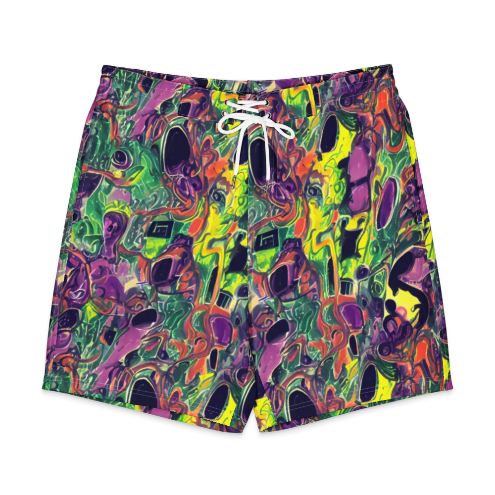 Emerald Fever on Men's Board Shorts — Front