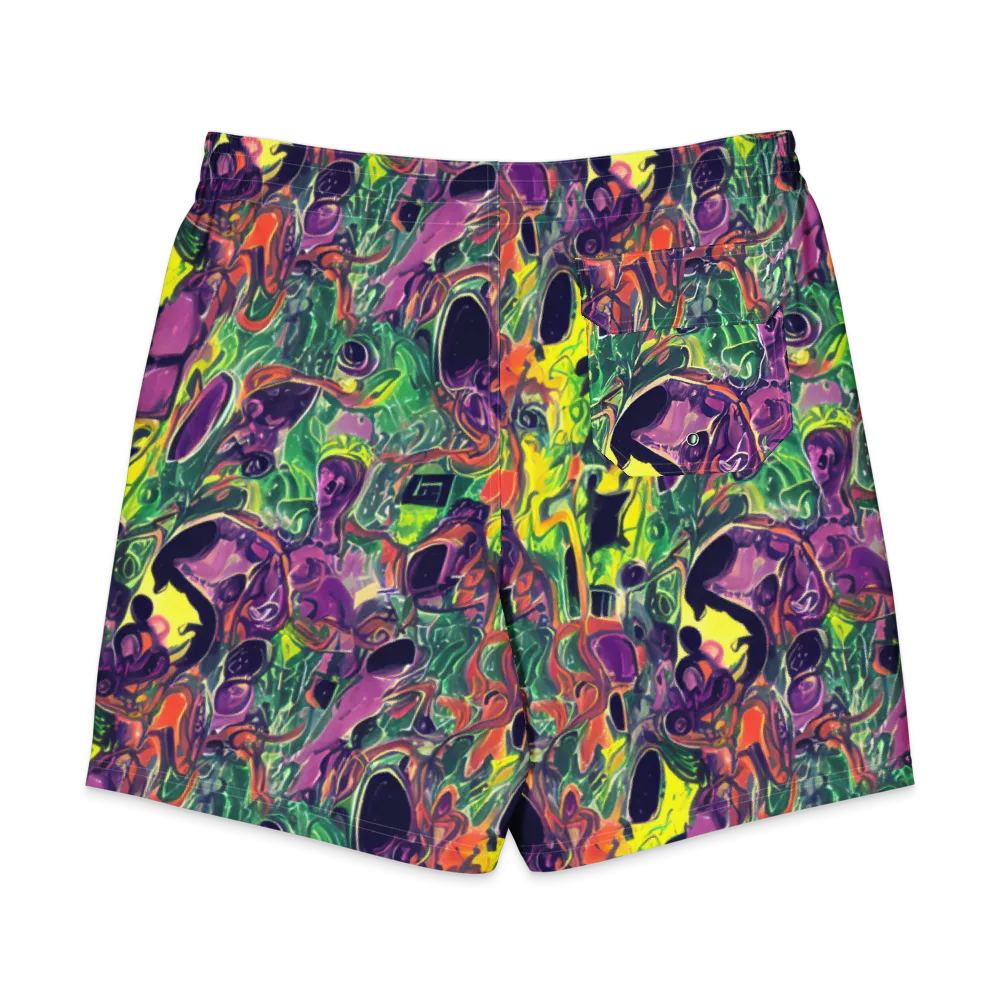 Emerald Fever on Men's Board Shorts — Back