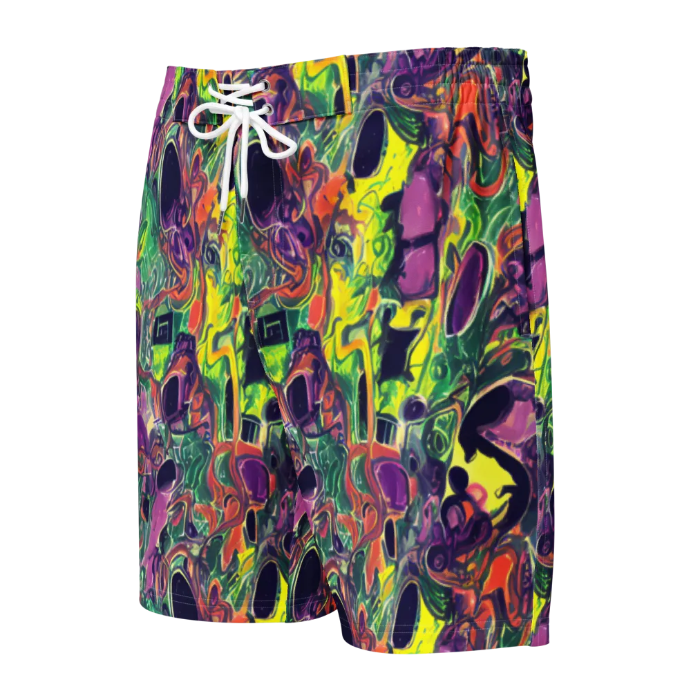 Emerald Fever on Men's Board Shorts — Front