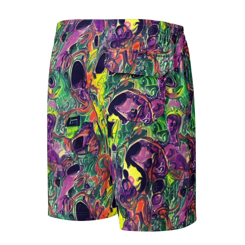 Emerald Fever on Men's Board Shorts — Back