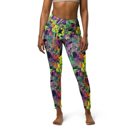 Emerald Fever on a Yoga Leggings
