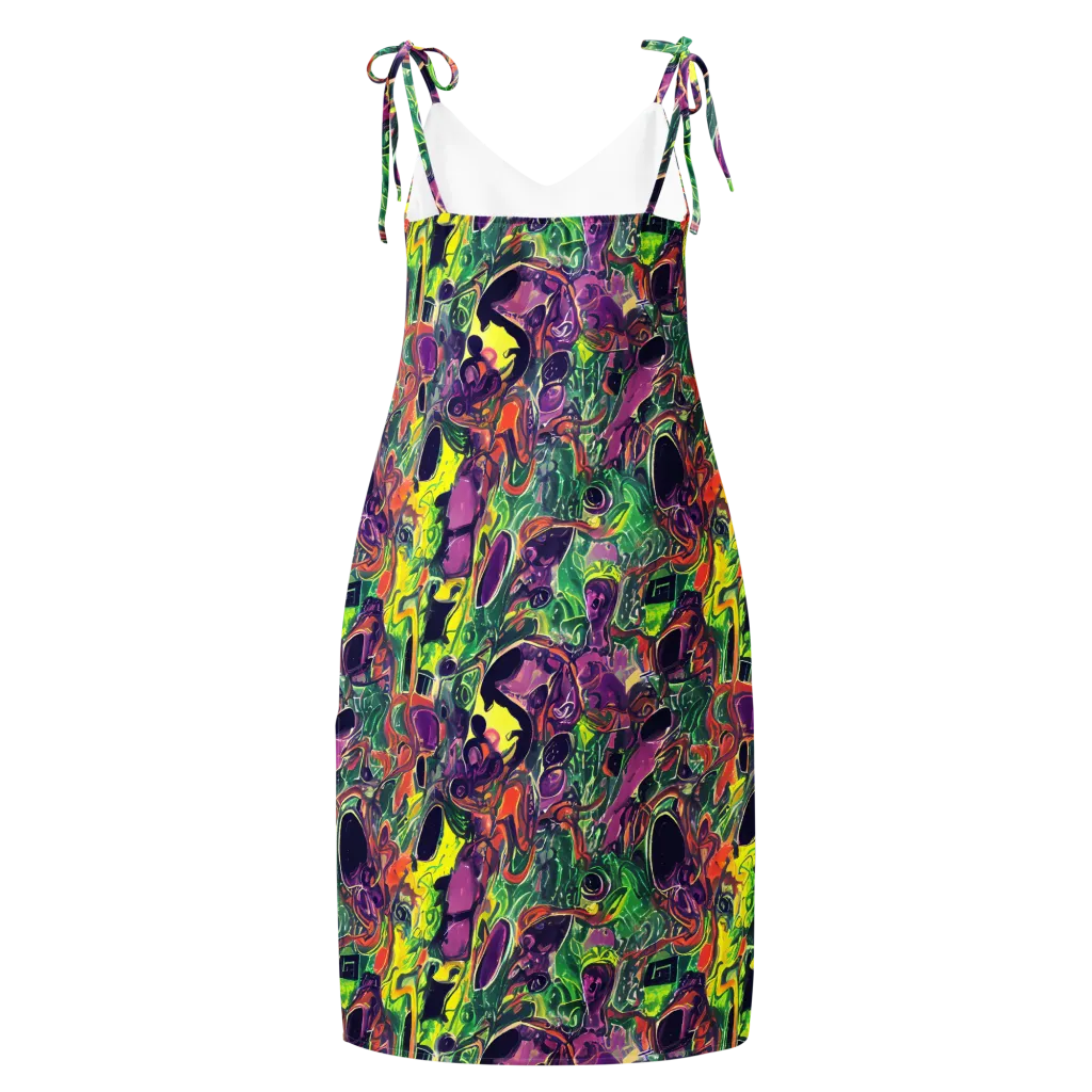 Emerald Fever on Slip Dress — Back