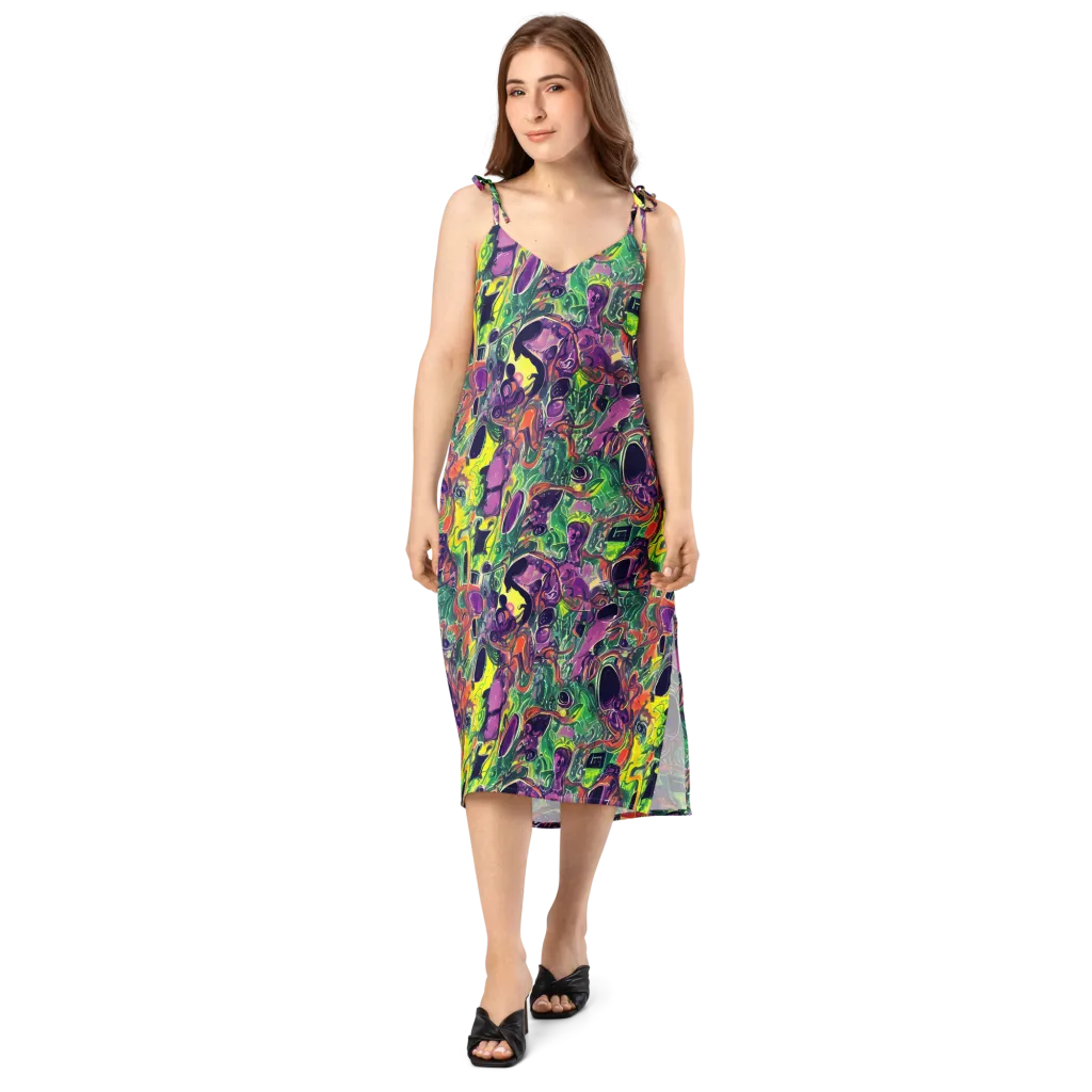 Emerald Fever on Slip Dress — Front