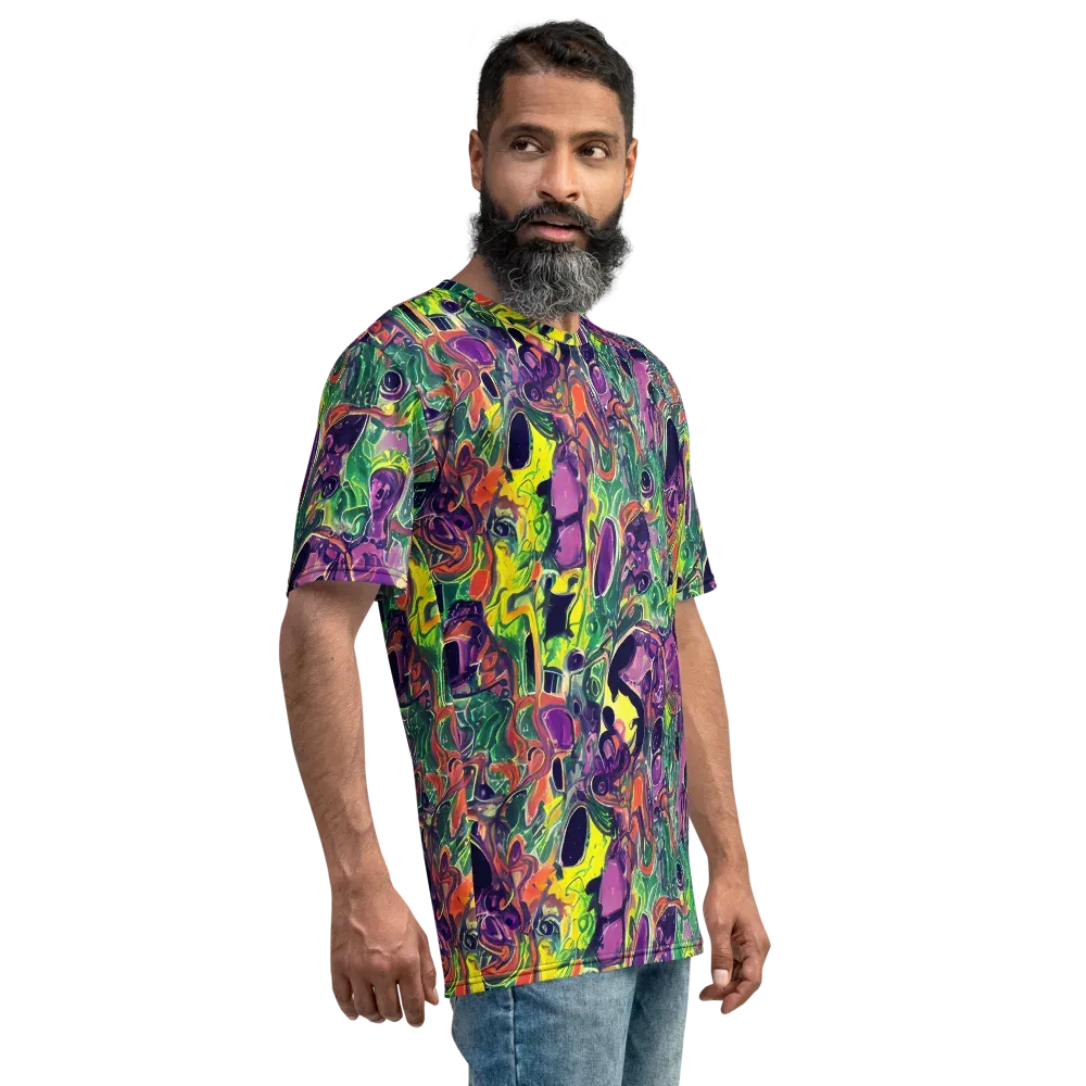 Emerald Fever on Men's Crew Neck T-Shirt — Right