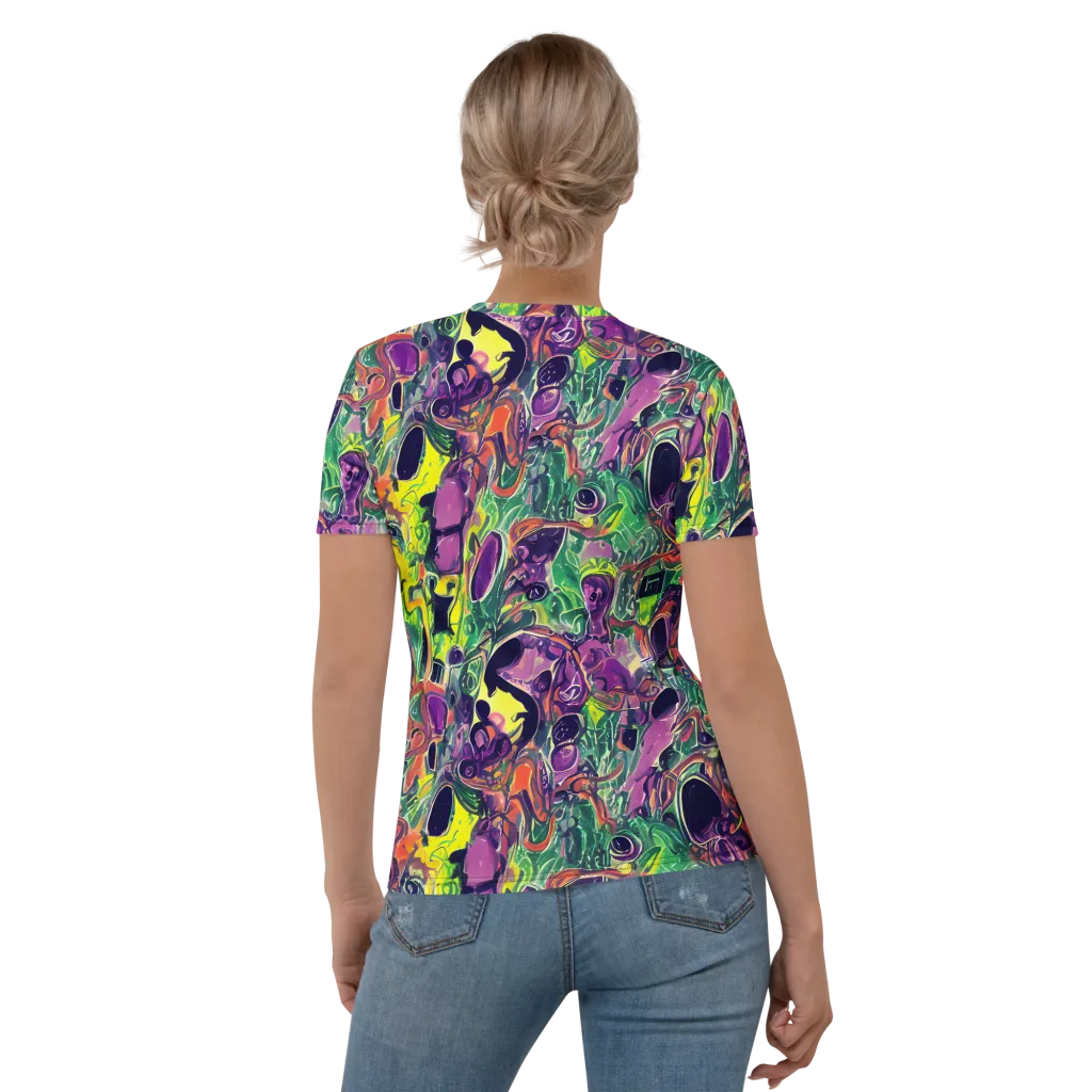 Emerald Fever on Women's Crew Neck T-Shirt — Back