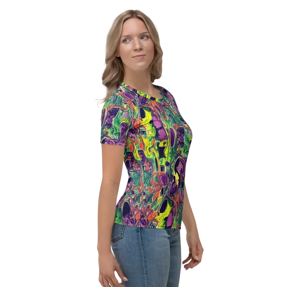 Emerald Fever on Women's Crew Neck T-Shirt — Right