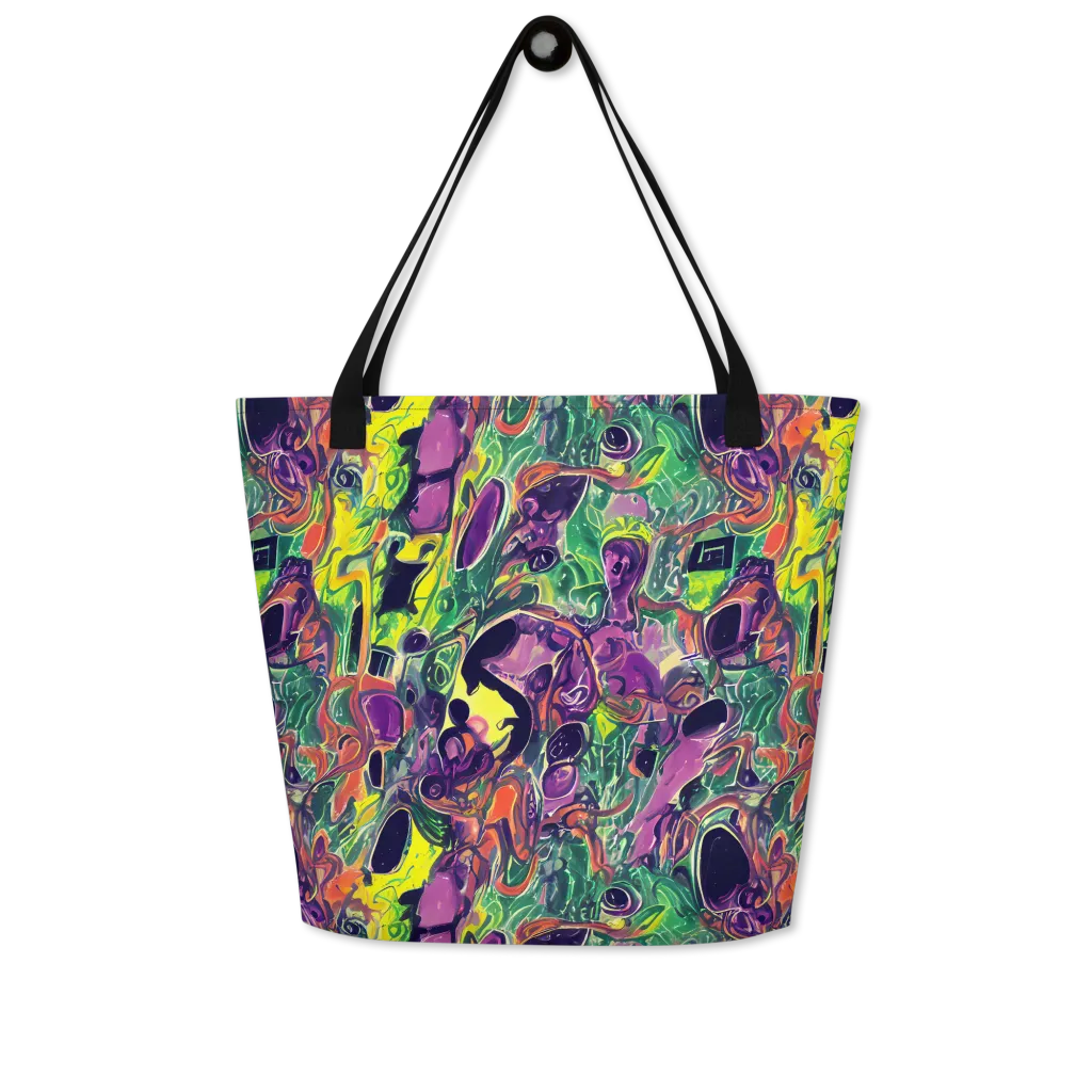Emerald Fever on Large Tote Bag W/ Pocket — Front