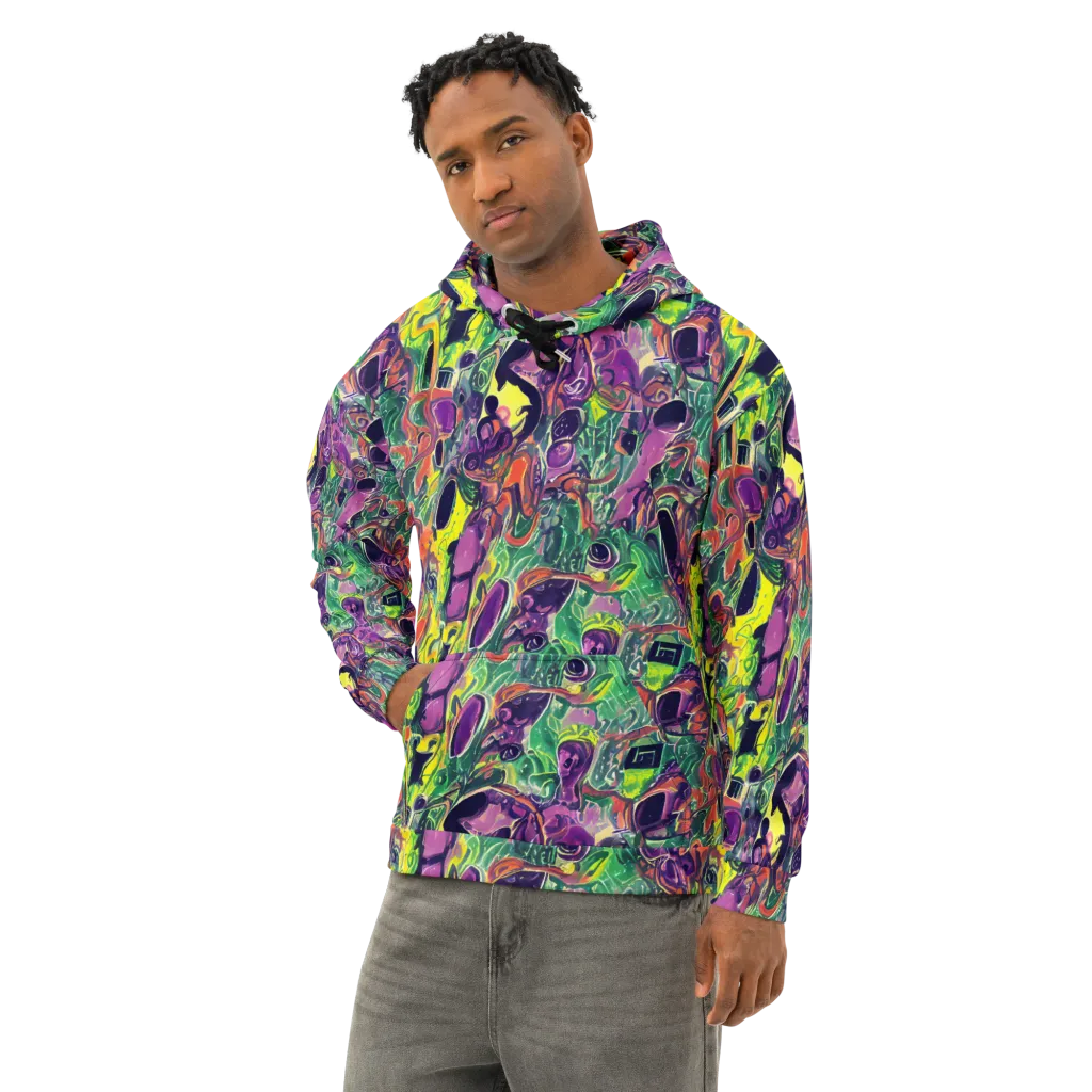 Emerald Fever on Cotton Hoodie — Left Front