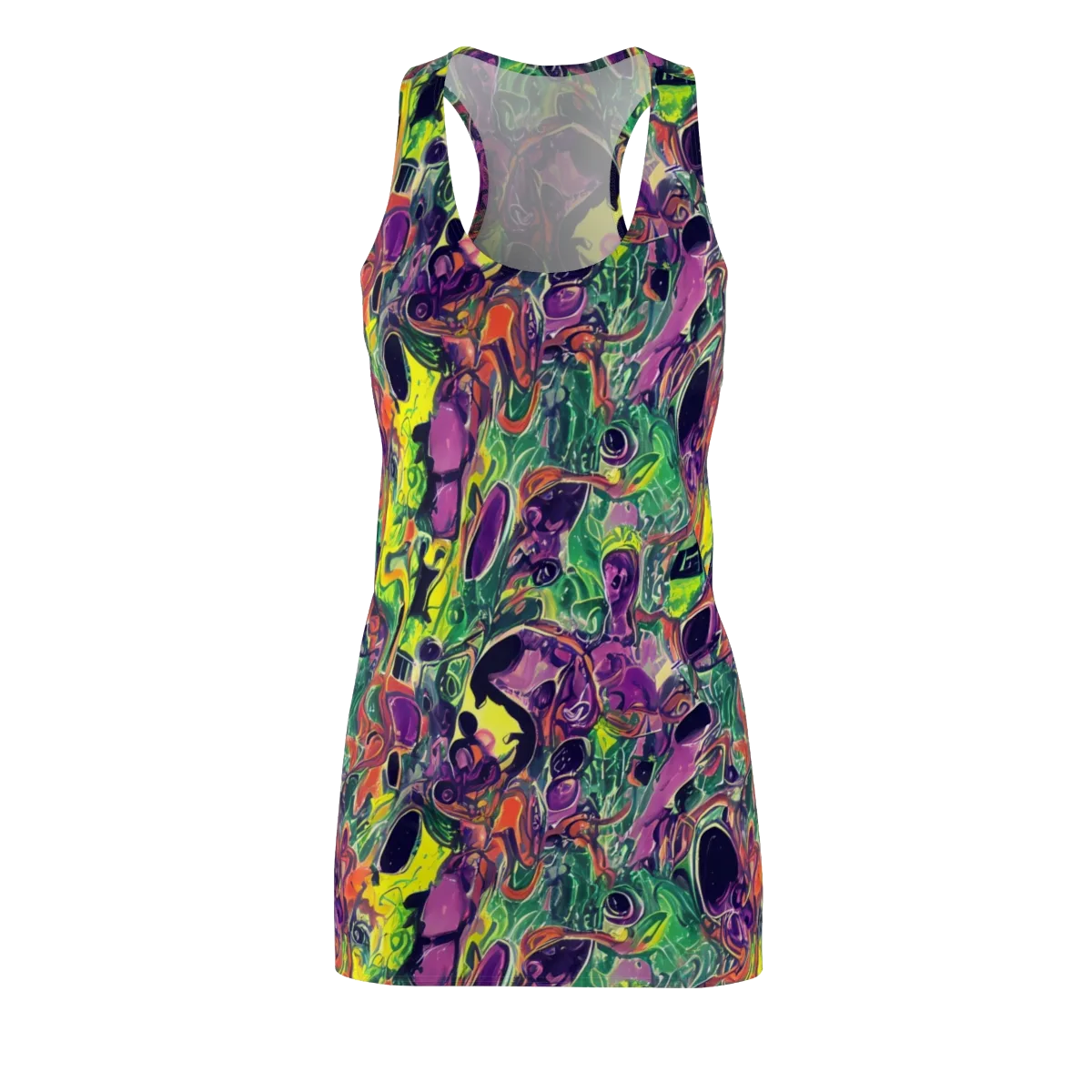 Emerald Fever on Racerback Dress — Front