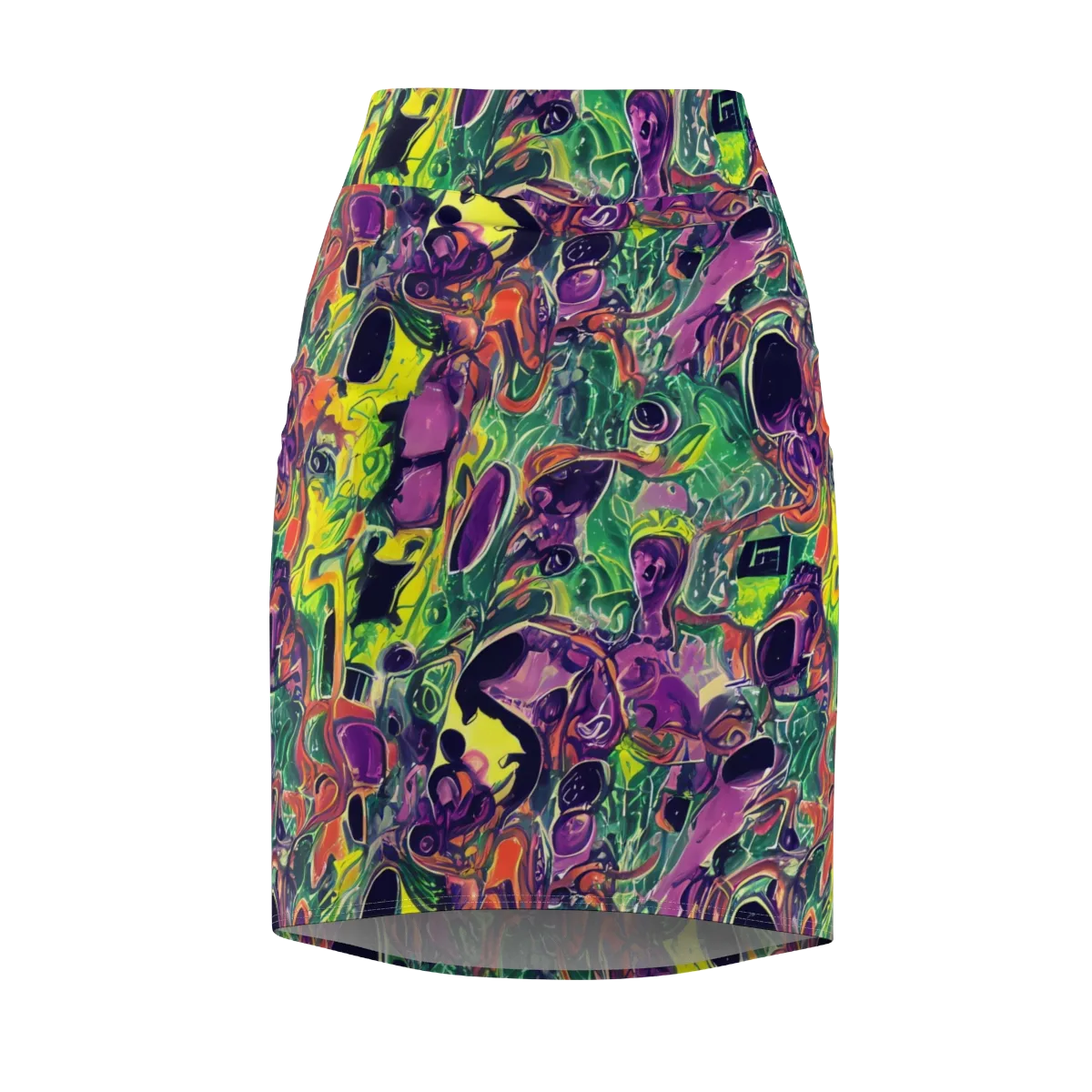 Emerald Fever on Pencil Skirt — Front