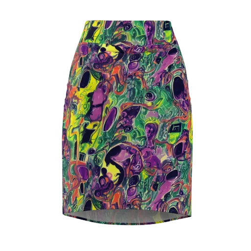 Emerald Fever on a Pencil Skirt