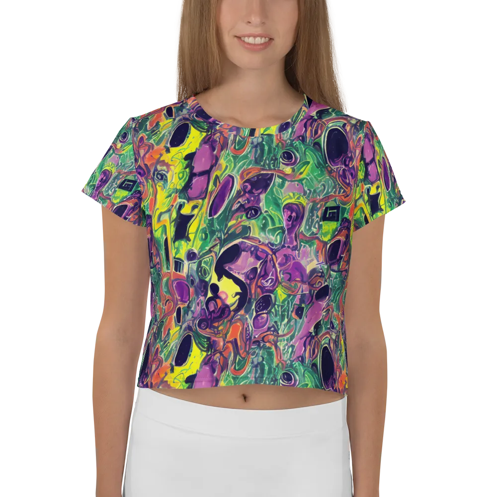 Emerald Fever on Crop Tee — Front