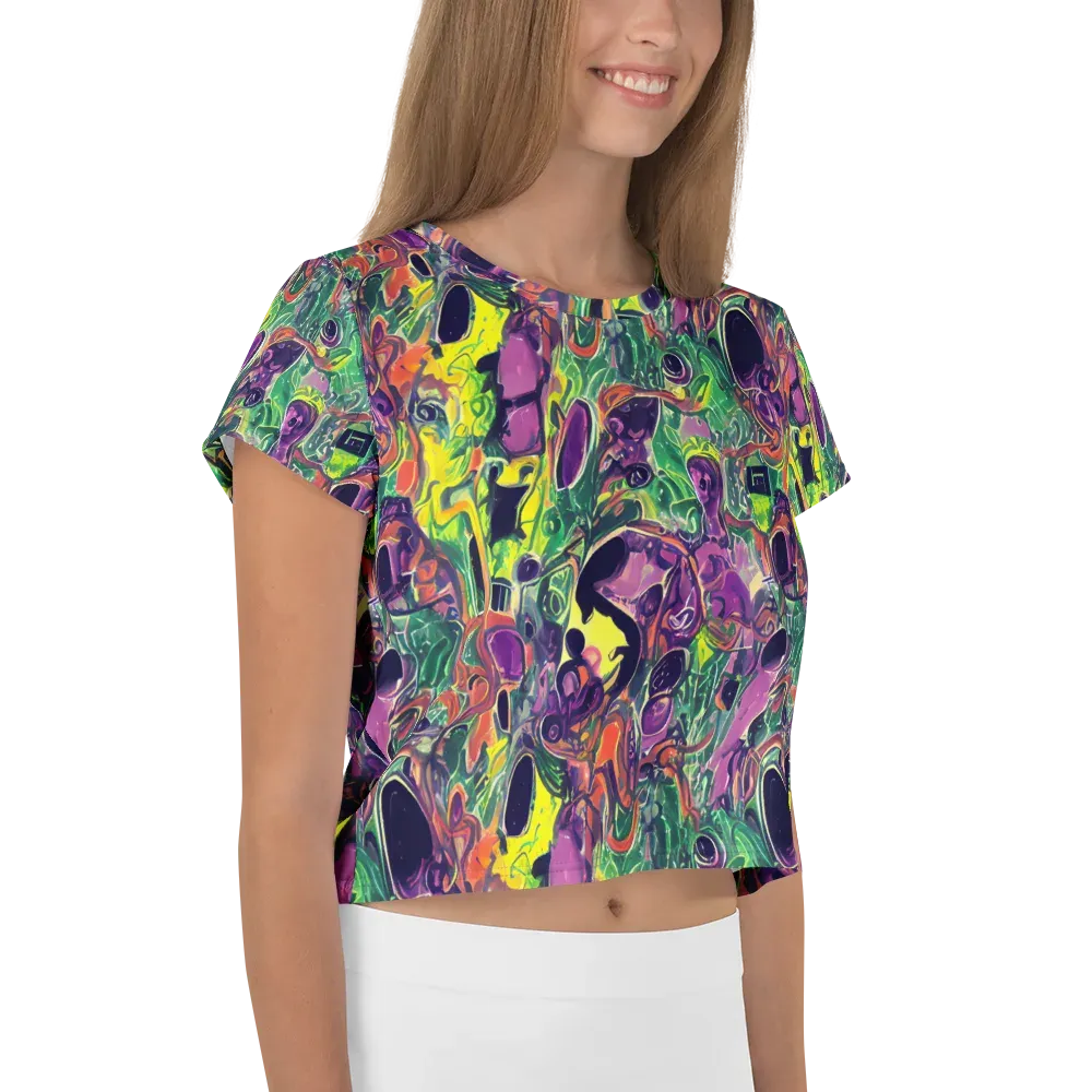 Emerald Fever on Crop Tee — Right