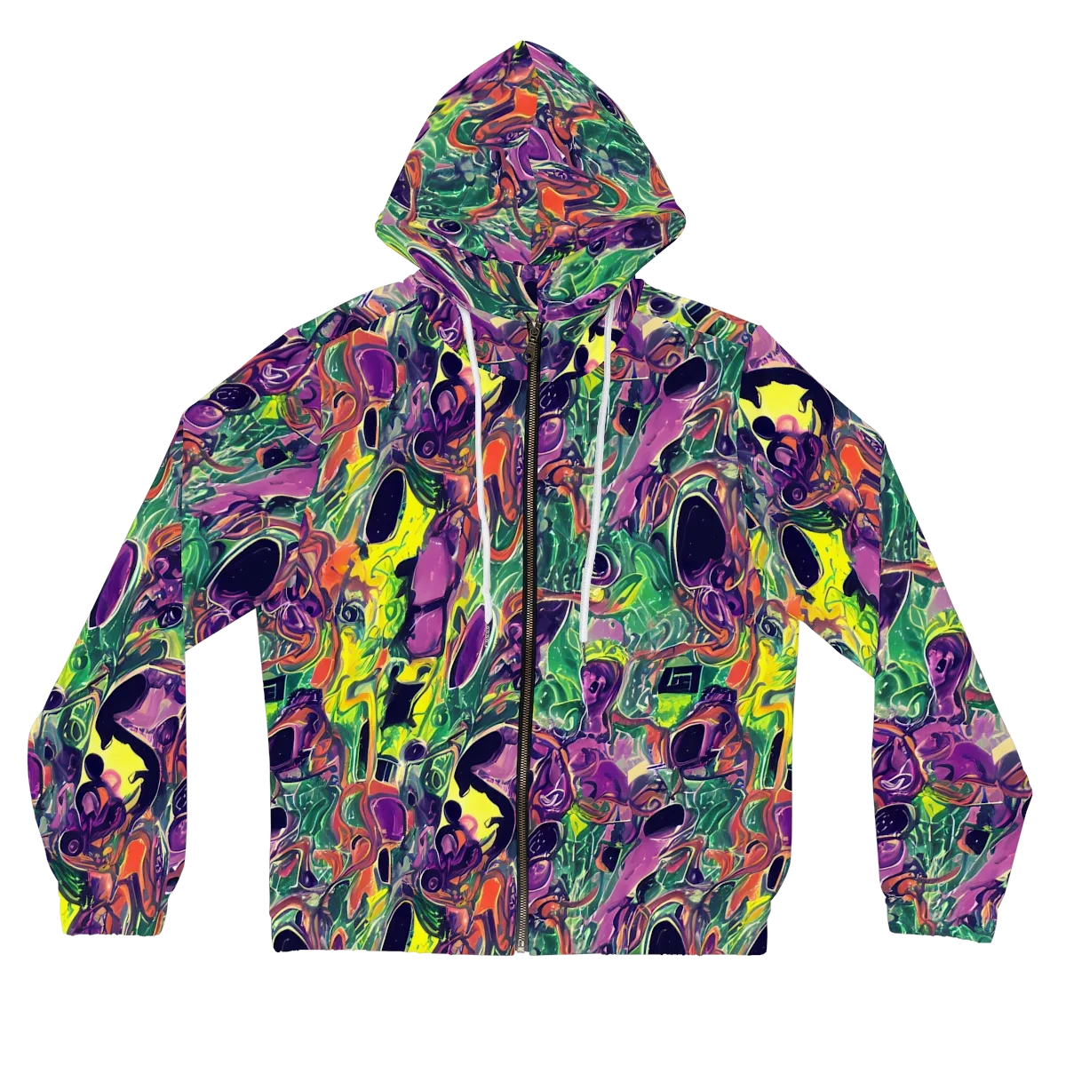 Emerald Fever on Women's Full-Zip Hoodie — Front