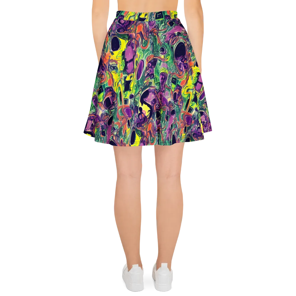 Emerald Fever on Skater Skirt — Back
