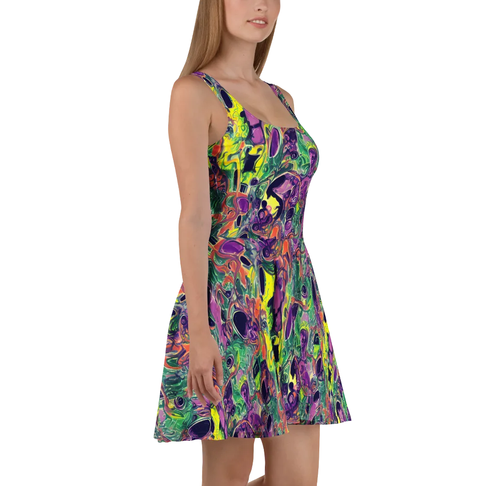 Emerald Fever on Skater Dress — Right