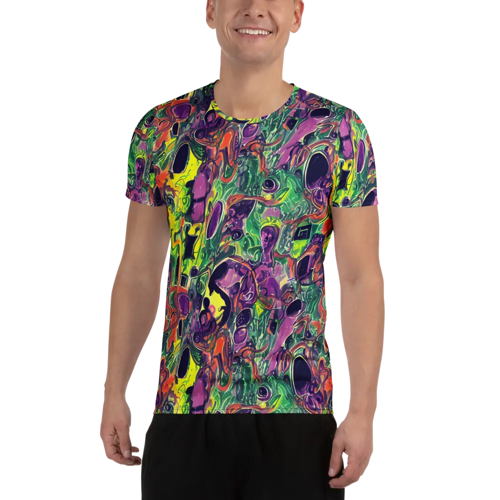 Emerald Fever on Men's Athletic T-Shirt — Front