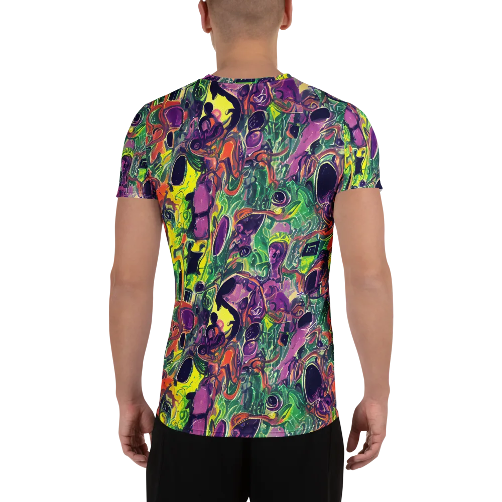 Emerald Fever on Men's Athletic T-Shirt — Back
