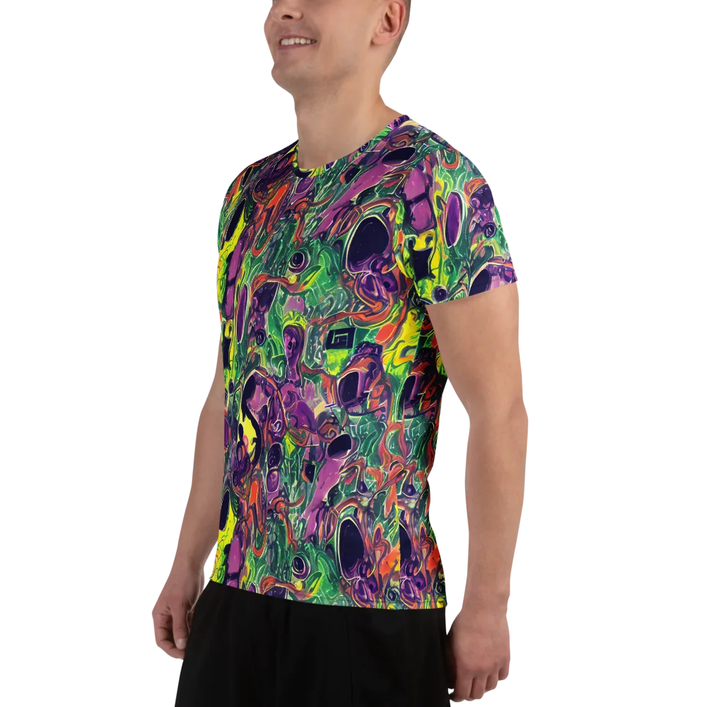 Emerald Fever on Men's Athletic T-Shirt — Left