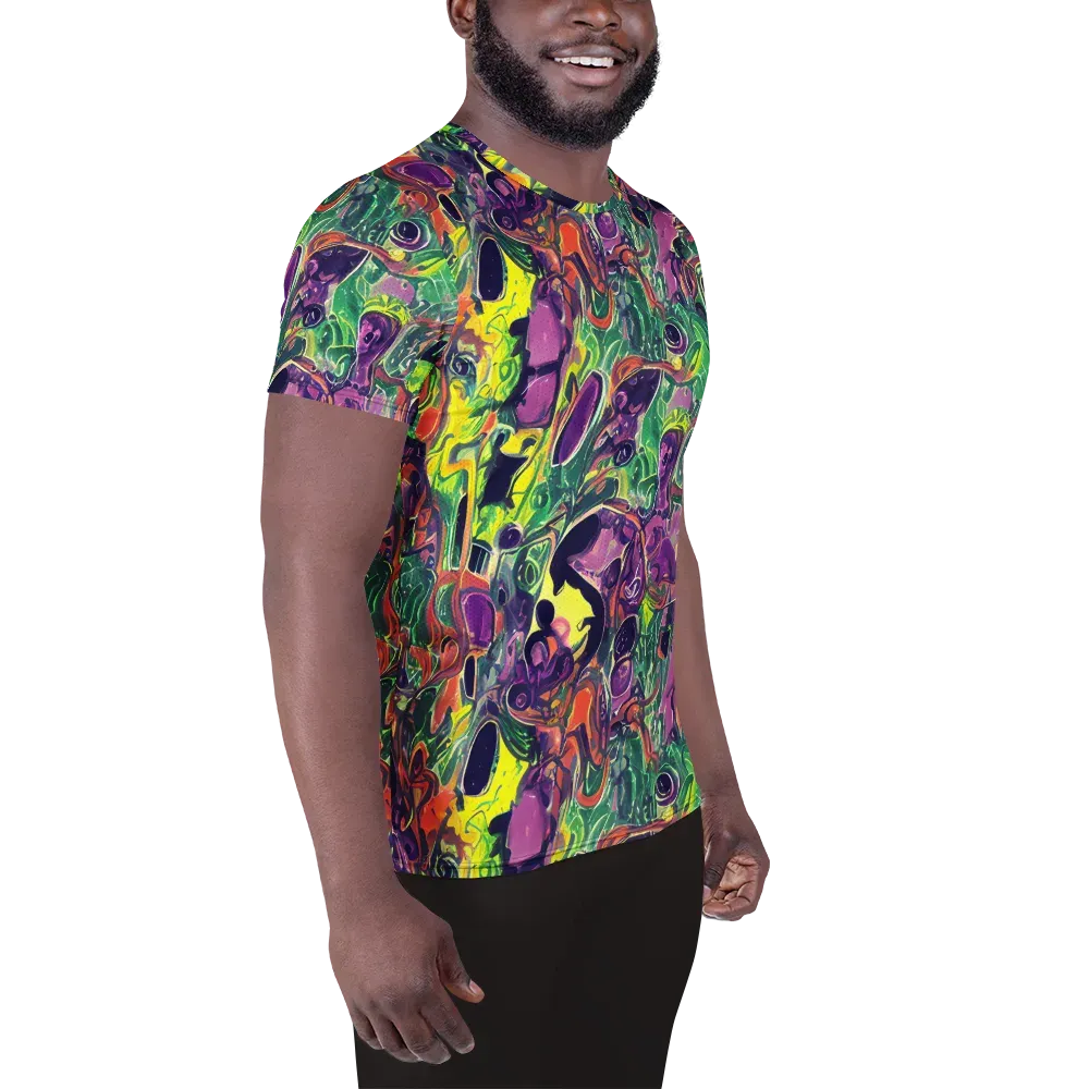 Emerald Fever on Men's Athletic T-Shirt — Right