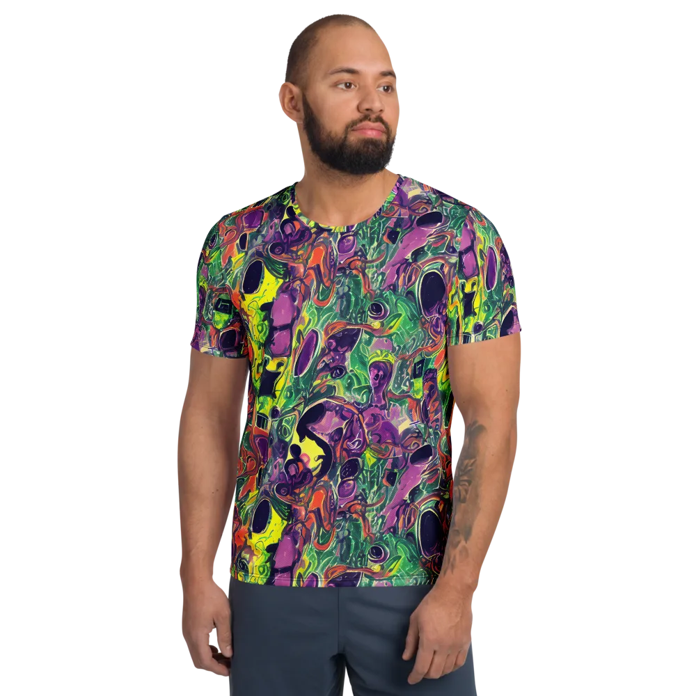 Emerald Fever on Men's Athletic T-Shirt — Front
