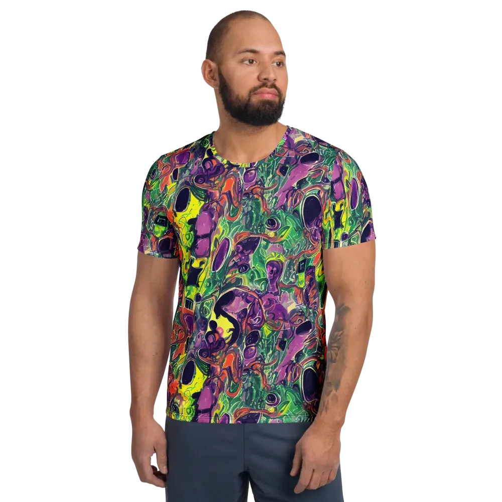 Emerald Fever on Men's Athletic T-Shirt — Front