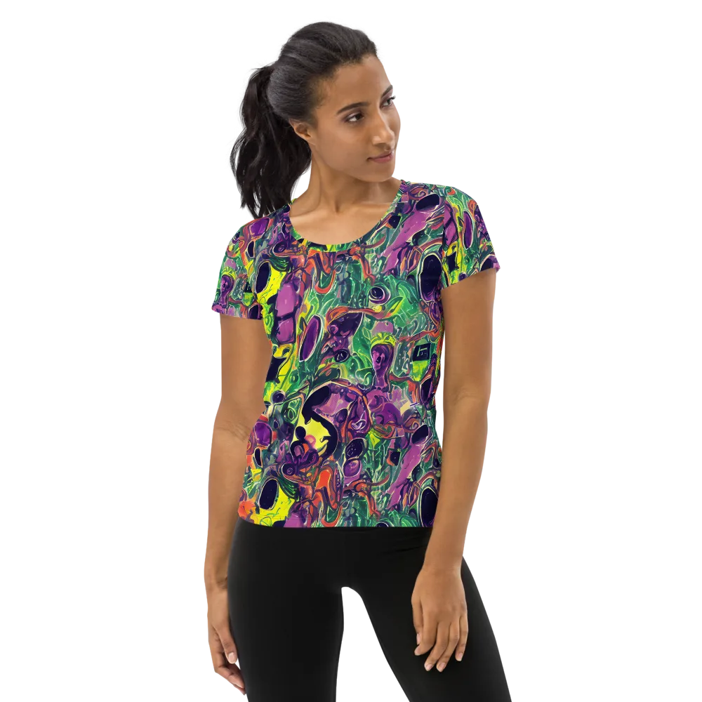 Emerald Fever on Women's Athletic T-Shirt — Front